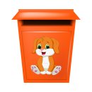 Tier Aufkleber Hund – süßer Cartoon Sticker, wetterfest & UV-beständig (11 x 9 cm)