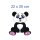 Tier Aufkleber Panda – wetterfester Cartoon-Sticker für Fenster & Auto (22 x 20 cm)