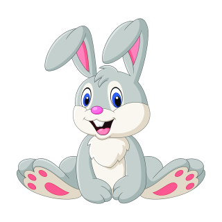 Tier Aufkleber Hase – wetterfester Sticker für Fenster, Auto & Co.