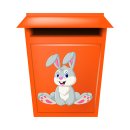 Tier Aufkleber Hase – wetterfester Sticker für Fenster, Auto & Co. (20 x 20 cm)