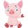 Aufkleber Aufkleber Schwein wasserfest Familie Aufkleber pink Glücksschwein Bauernhof Bacon Tier Sticker niedlich Deko Autoaufkleber