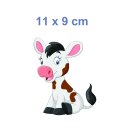 Tier Aufkleber – niedlicher Kuh Sticker, wetterfest & UV-beständig (11 x 9 cm)