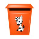 Zebra Tier Aufkleber – wetterfester Sticker für Auto, Fenster & mehr (26 x 16 cm)