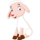 Aufkleber Schaf wasserfest Familie Aufkleber Bauernhof Hirte Wolle weiß Widder Tier Sticker Deko Autoaufkleber