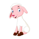 Tier Aufkleber – Lustiges Schaf Sticker, wetterfest & UV-beständig (26 x 16 cm)