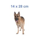 Tier Aufkleber – Deutscher Schäferhund Sticker, wetterfest & UV-beständig (14 x 28 cm)