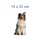 Tier Aufkleber – Australian Shepherd Hund wetterfest & UV-beständig (14 x 23 cm)