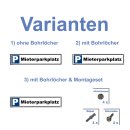 Parkplatzschild 52x11cm Mieterparkplatz