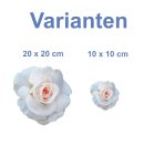 Weiße Rose Aufkleber – Elegante...
