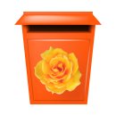 Gelbe Rose Aufkleber – wetterfester Blüten-Sticker für Fenster & Auto