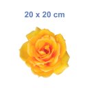 Gelbe Rose Aufkleber – wetterfester Blüten-Sticker für Fenster & Auto (20 x 20 cm)
