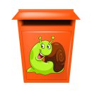 Schnecke Aufkleber – lustiger Tier-Sticker für Auto, Fenster & Co.