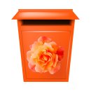 Orange Rose Aufkleber – wetterfester Blüten-Sticker für Fenster & Auto