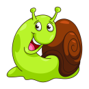 Schnecke Aufkleber – lustiger Tier-Sticker für...