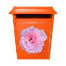 Rosa Damast-Rose Aufkleber – Elegante Blüten-Deko für alle Oberflächen