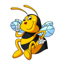 Bienen Aufkleber – lustiger Tier-Sticker für...