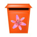 Violette Lilie Aufkleber – Wetterfester Blumensticker in Zwei Größen (20 x 20 cm)