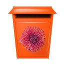 Rote Chrysantheme Aufkleber – Wetterfeste Blumen-Dekoration