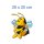 Bienen Aufkleber – lustiger Tier-Sticker für Auto, Fenster & Co. (20 x 25 cm)