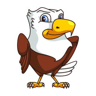 Adler Aufkleber – lustiger Tier-Sticker für Auto, Fenster & mehr (13 x 10 cm)