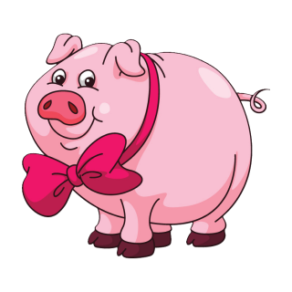 Schwein Glücksbringer Aufkleber – lustiger Fun Sticker für Auto & mehr