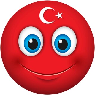 Aufkleber - Türkei - Sticker wetterfest Autoaufkleber Fußball Sticker Wohnmobil Fanartikel Mülltonnenaufkleber Wohnwagen Smile Coole Set Car lustige