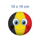 Belgien Aufkleber – wetterfester Länder-Sticker für vielseitige Anwendungen (10 x 10 cm)