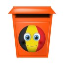 Belgien Aufkleber – wetterfester Länder-Sticker für vielseitige Anwendungen (10 x 10 cm)