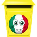 Aufkleber - Italien - Sticker wetterfest Autoaufkleber Fußball Sticker Wohnmobil Fanartikel Mülltonnenaufkleber Wohnwagen Smile Coole Set Car lustige