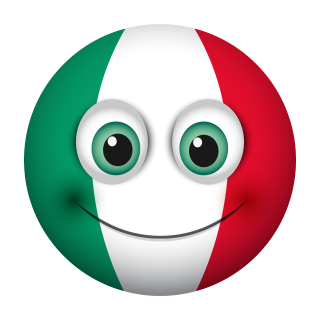 Italien Aufkleber – wetterfeste Sticker für Innen und Außen (20 x 20 cm)