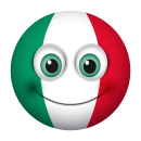 Italien Aufkleber – wetterfeste Sticker für Innen und Außen (20 x 20 cm)