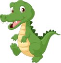 Aufkleber Aufkleber Sticker Krokodil Tiere Alligator selbstklebend Autoaufkleber Sticker für Kinder Bild Dekoration Set Car Wohnwagen wetterfest