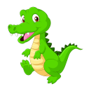 Krokodil Aufkleber – lustiger Tier Sticker,...