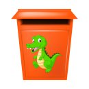 Krokodil Aufkleber – lustiger Tier Sticker, wetterfest & UV-beständig 20 x 20 cm
