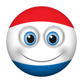 Niederlande Smile Aufkleber – Wetterfester Sticker für Innen und Außen (10 x 10 cm)