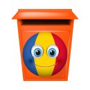 Rumänien Aufkleber – Wetterfeste Sticker für Innen und Außen (20 x 20 cm)