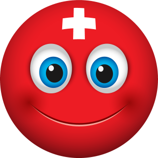 Schweiz Aufkleber – wetterfeste Sticker für Innen und Außen (20 x 20 cm)