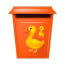 Tier Aufkleber – niedlicher Enten Sticker, wetterfest & UV-beständig (24 x 20 cm)