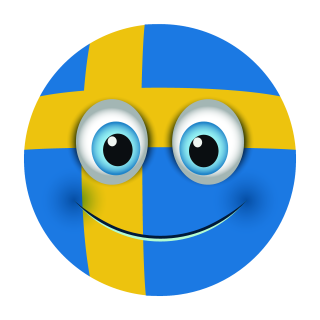 Schweden Aufkleber – wetterfester Sticker für Innen & Außen (10 x 10 cm)
