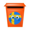 Schweden Aufkleber – wetterfester Sticker für Innen & Außen (10 x 10 cm)