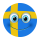 Schweden Aufkleber – wetterfester Sticker für Innen & Außen (10 x 10 cm)