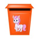 Tier Aufkleber – süßes Einhorn Sticker, wetterfest & UV-beständig (20 x 24 cm)