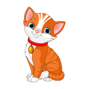 Tier Aufkleber – süßer Katzen Sticker, wetterfest & UV-beständig (16 x 29 cm)