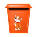 Tier Aufkleber – süßer Katzen Sticker, wetterfest & UV-beständig (16 x 29 cm)
