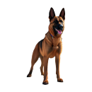 Malinois Hundeaufkleber Set – wetterfeste Sticker...