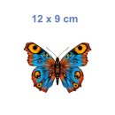 Pfauenauge Schmetterling Aufkleber – bunter Sticker für Auto, Fenster & Co. (12 x 9 cm)