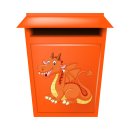 Tier Aufkleber Drache – Wetterfester Cartoon-Sticker für Kinder & Fans (19 x 18 cm)