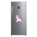 Lustiger Einhorn Aufkleber – bunter Sticker für Mädchen & Kinder (11 x 10 cm)