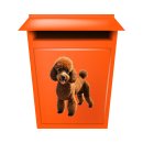 Pudel Tier Aufkleber – wetterfester Hundesticker für Auto, Fenster & Co.
