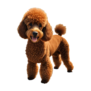 Pudel Tier Aufkleber – wetterfester Hundesticker für Auto, Fenster & Co. (16 x 25 cm)